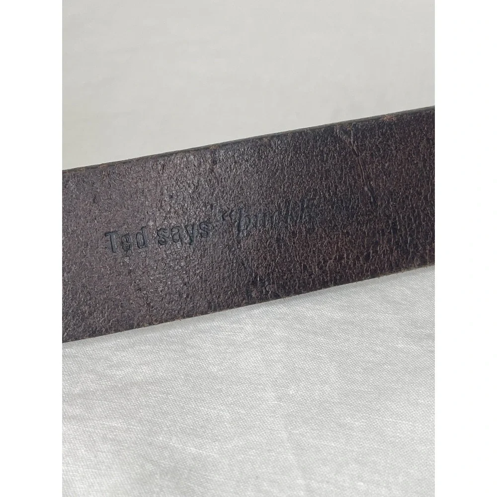 Ted Baker London Men's Brown Dress Belt Size 32 / 81cms Made in Italy Leather